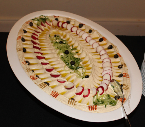 Middle Eastern Hummus at CAMEO event prepared by Eastern Gate Catering