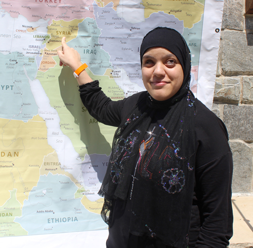Pointing to Syria