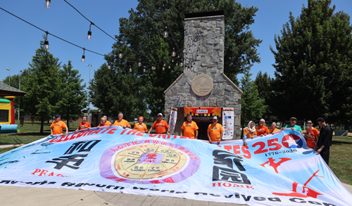 CAMEO group with banner