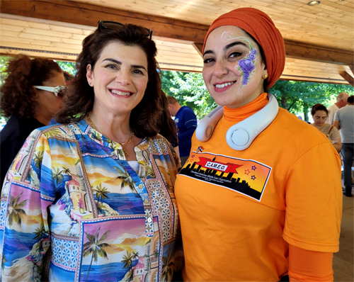 Nazek Al-Malak and Zahraa AlAdeeb