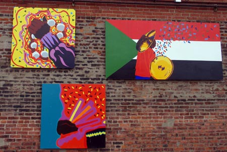 Ethnic groups in Mural of ethnic nationalities in Cleveland