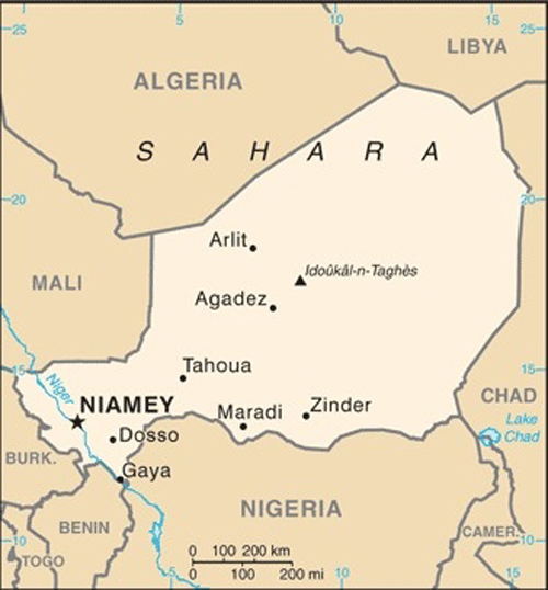 Map of Niger