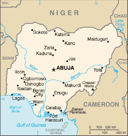 Map of Nigeria