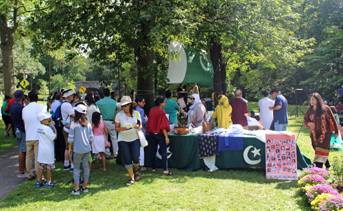 Crowd in Pakistani Garden on One World Day
