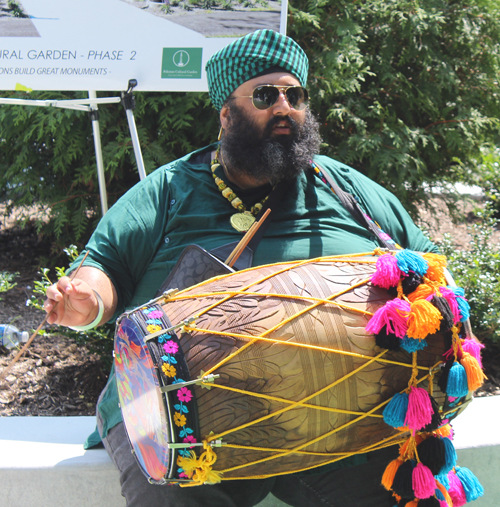 Pakistani Cultural Garden drummer