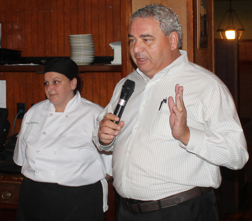 Claddagh Chef Karen Monaghan and Manager Bob Cannon