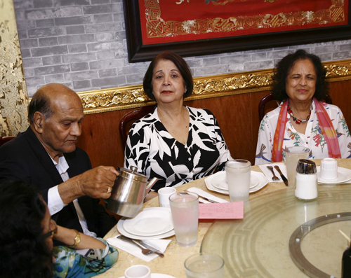 Harjit and Mona Alag with Saroj Aggarwal