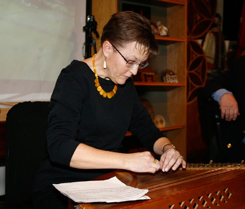 Virginija Juodisius-Rubinski playing the kankles