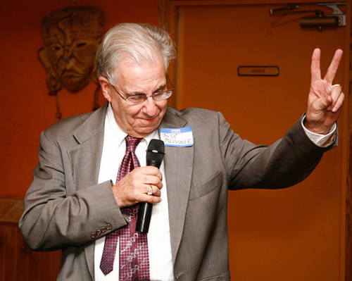 Joe Meissner at Mi Pueblo talking about Cinco de Mayo