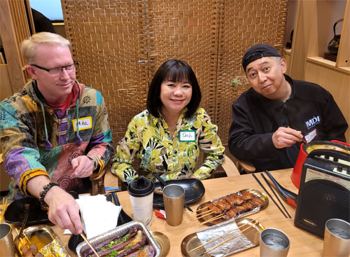 Mike and Oanh Powell and Johnny Wu