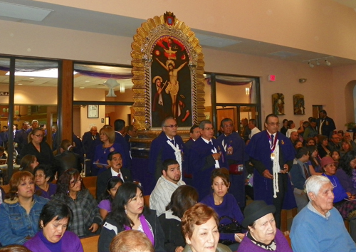 Senor de los Milagros - Lord of the Miracles  procession in Cleveland Ohio