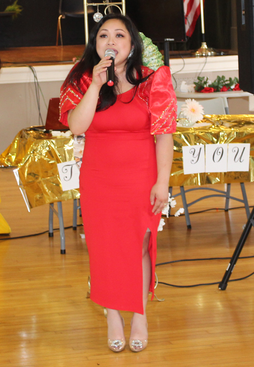 Leading the US national anthem