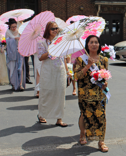 Santacruzan Filipino Parade in Cleveland 2024 around St Wendelin Church