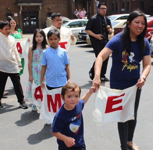 Santacruzan Filipino Parade in Cleveland 2024 around St Wendelin Church