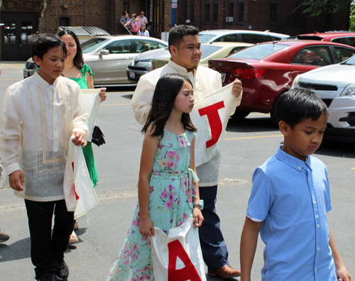 Santacruzan Filipino Parade in Cleveland 2024 around St Wendelin Church