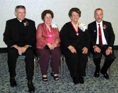 Honorees Rev. Theodore Marszal, Virginia Luty, Mercedes Spotts and Joseph Sutowski