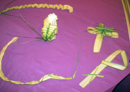 Palms used for Polish Easter