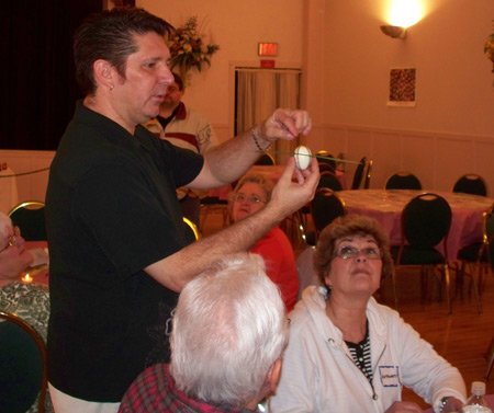 Ray Vargas teaching how to make authentic Polish Easter Eggs