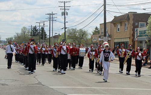 Parma High School band at Polish Constitution Day Parade in Parma