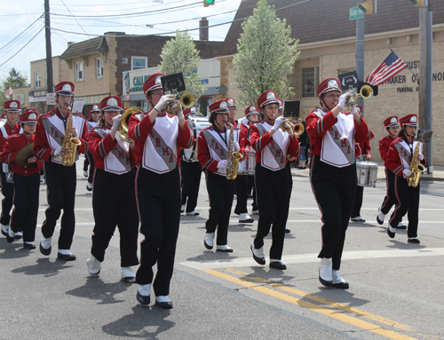 Parma High School band at Polish Constitution Day Parade in Parma