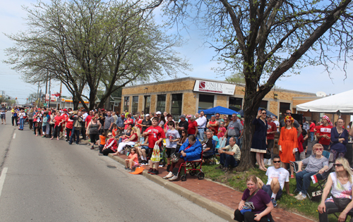 2018 Polish Constitution Day Parade in Parma crowd