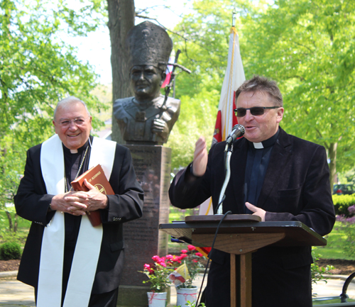 Bishop Roger Gries and Father Jerzy Kusy
