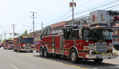 Polish Constitution Day Parade in Parma 2023 - fire trucks