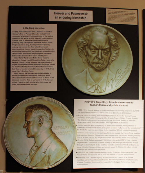 Herbert Hoover and Jan Paderewski display