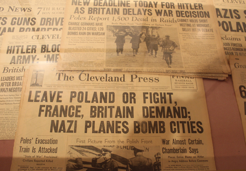 Historic 1939 Cleveland newspapers