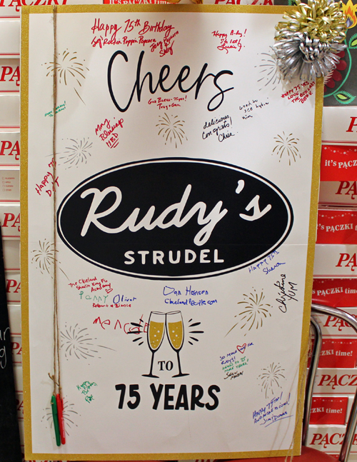 Celebrating Rudy's 75 years greeting card