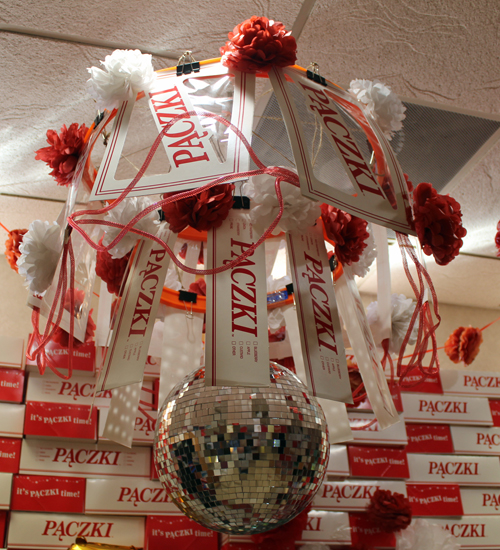 Paczki mirror ball at Rudy's Strudel