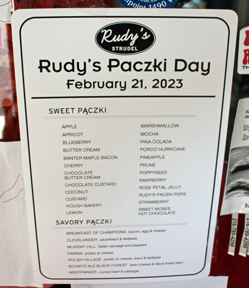 Rudy's Paczki Day sign