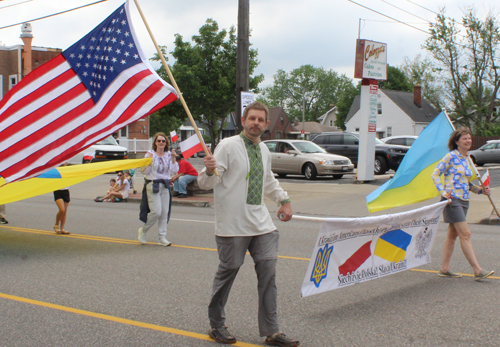 Ukrainians at Polish Constitution Day Parade 2024 in Parma Ohio
