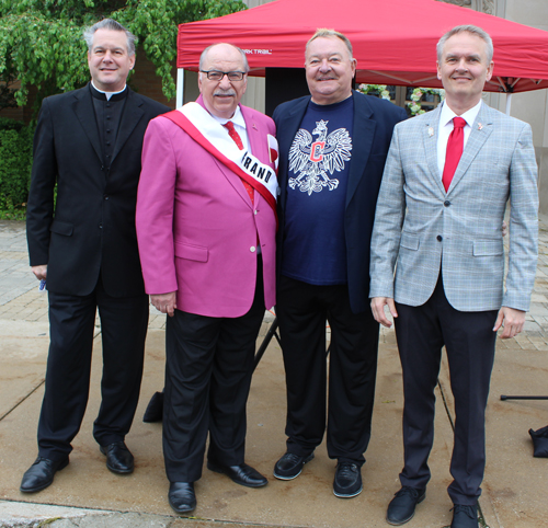 Rev. Eric Orzech, Bruce Kalinowski, Tomasz Kacki and Joseph Lecznar 