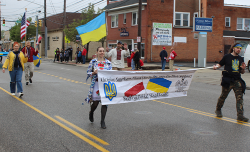 Ukrainian community at Polish Constitution Day Parade 2025 in Parma Ohio