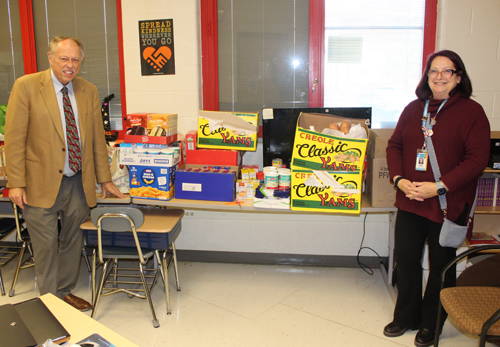 John Niedzialek and Principal Hayden