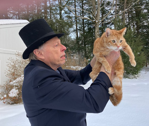 Concord Casimir makes his annual forecast at Ellison Creek Knob in Concord February 2, 2026 with Master of Ceremonies John Niedzialek