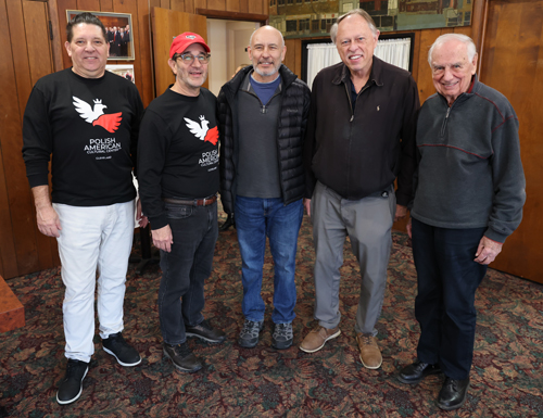 Ray Vargas, Tony Brancatelli, Tom Kaschalk, John Niedzialek and JPII Center Founder Gene Bak