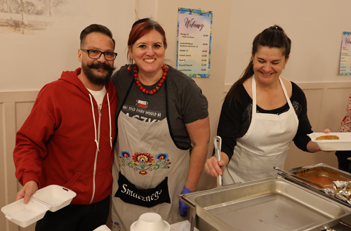 Volunteers at Fat Thursday at Polish Cultural Center