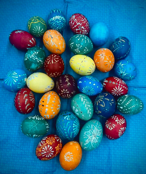 Polish Pisanki on Palm Sunday