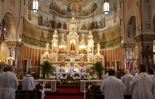 Polish American Priests Mass at St. Casimir Church in Cleveland