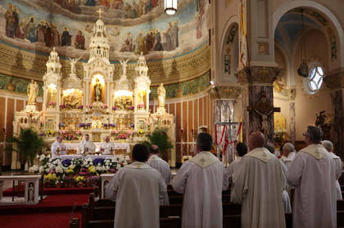 Polish American Priests Mass at St. Casimir Church in Cleveland