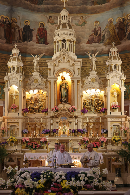 Polish American Priests Mass at St. Casimir Church in Cleveland