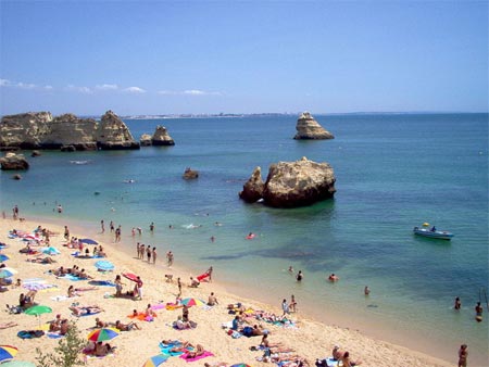 A Portuguese beach near Largos in the Algarve