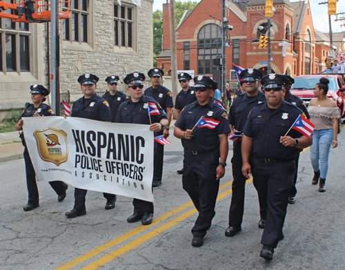 Hispanic Police Officers Association  at 2018 Puerto Rican Parade in Cleveland