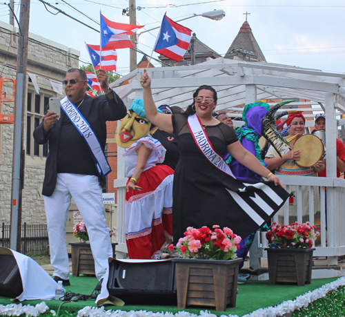 Ivan Papo Ruiz, Padrino and Selina Pagan, Madrina at 2018 Puerto Rican Parade in Cleveland