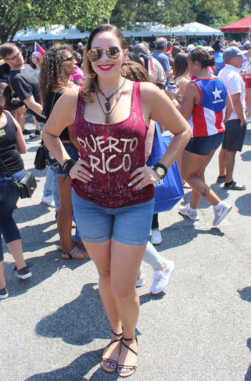 Pretty girl at 2019 Puerto Rican Festival in Cleveland