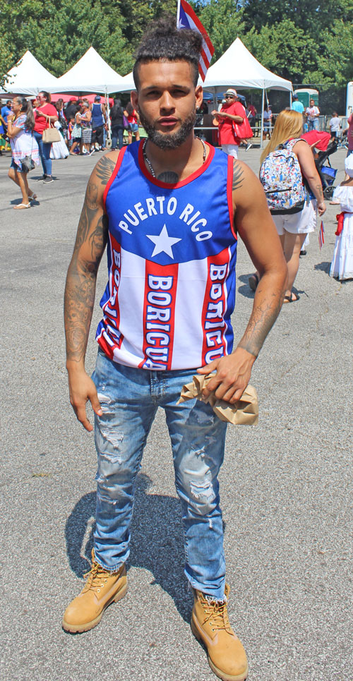 Guy at 2019 Puerto Rican Festival in Cleveland