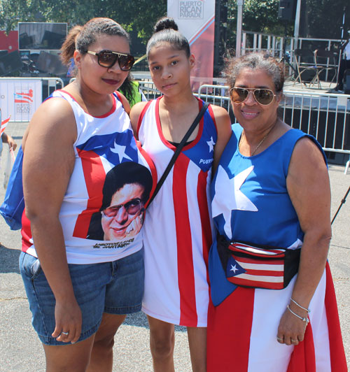 3 ladies at 2019 Puerto Rican Festival in Cleveland