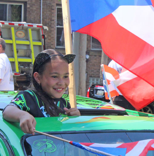2019 Cleveland Puerto Rican Parade little girl